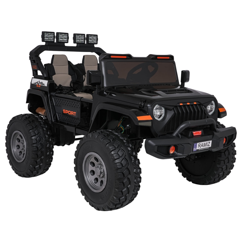 Elektromobilis Extreme Sport 4x4, kintamo dydžio, Black-Elektromobiliai vaikams, Visureigiai-e-vaikas