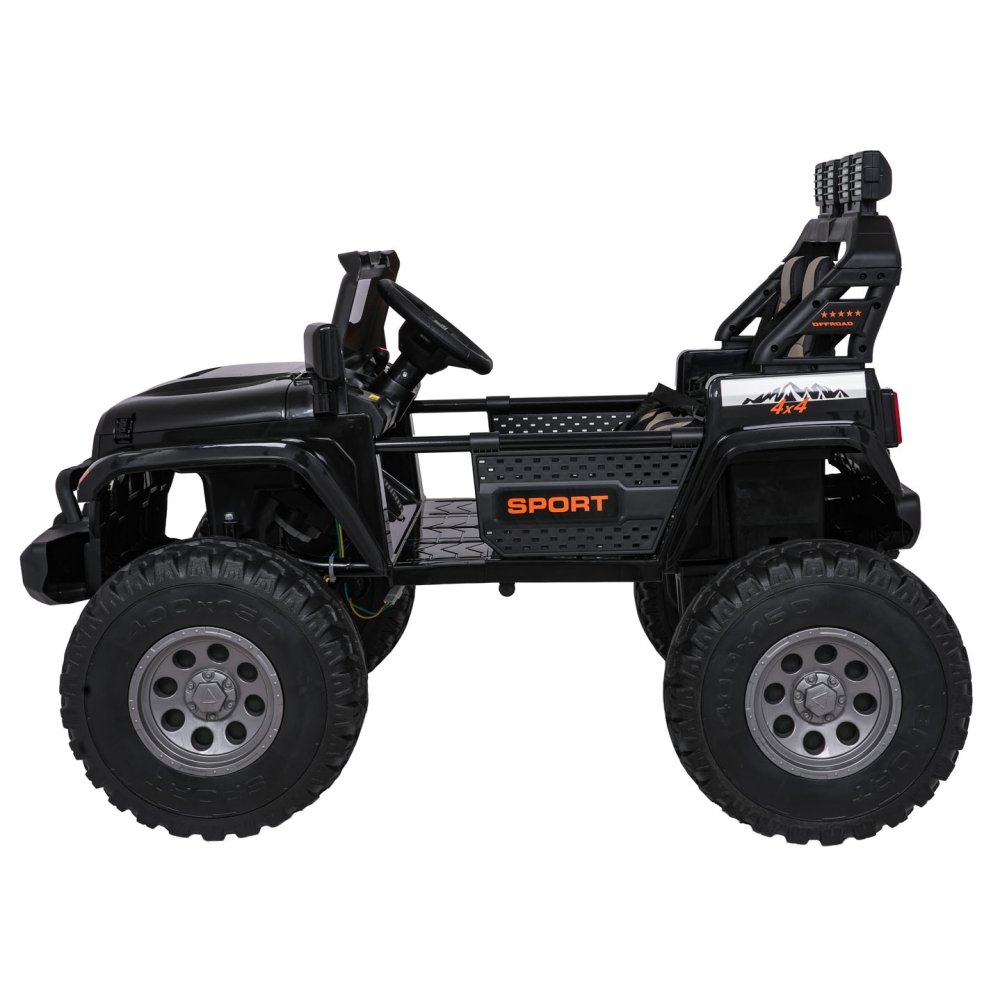 Elektromobilis Extreme Sport 4x4, kintamo dydžio, Black-Elektromobiliai vaikams, Visureigiai-e-vaikas