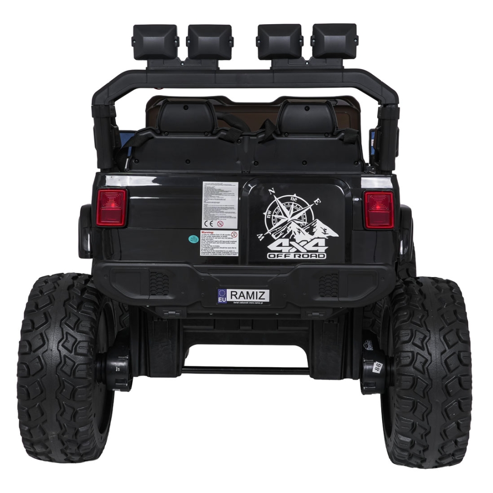 Elektromobilis Extreme Sport 4x4, kintamo dydžio, Black-Elektromobiliai vaikams, Visureigiai-e-vaikas