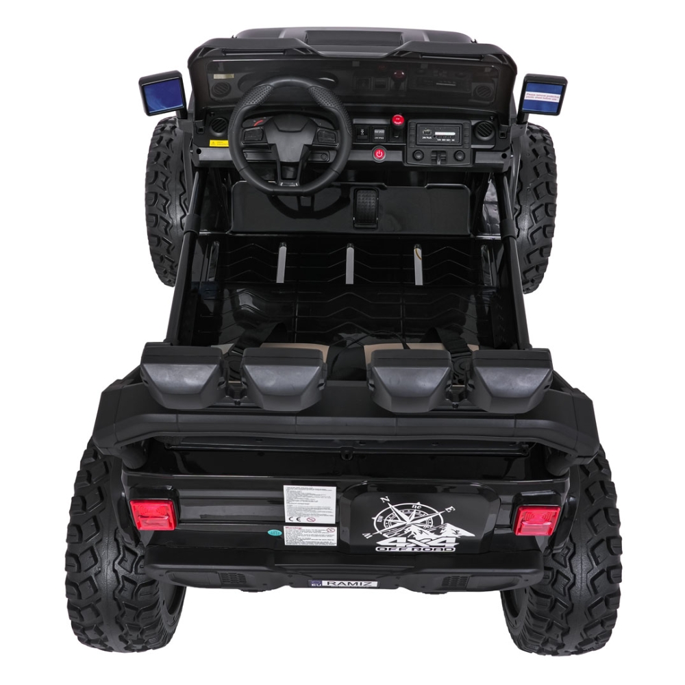 Elektromobilis Extreme Sport 4x4, kintamo dydžio, Black-Elektromobiliai vaikams, Visureigiai-e-vaikas