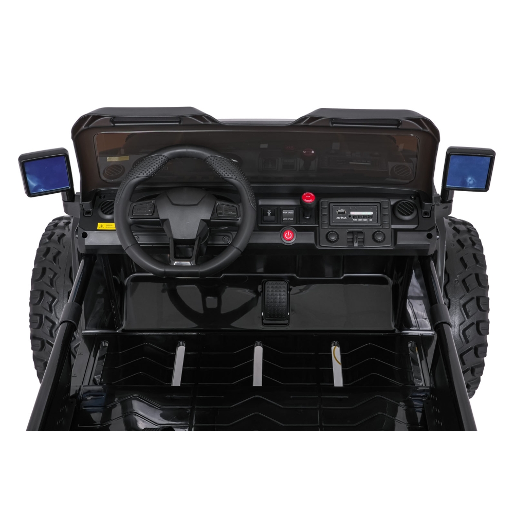 Elektromobilis Extreme Sport 4x4, kintamo dydžio, Black-Elektromobiliai vaikams, Visureigiai-e-vaikas