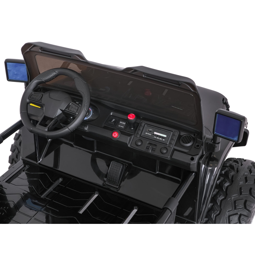 Elektromobilis Extreme Sport 4x4, kintamo dydžio, Black-Elektromobiliai vaikams, Visureigiai-e-vaikas