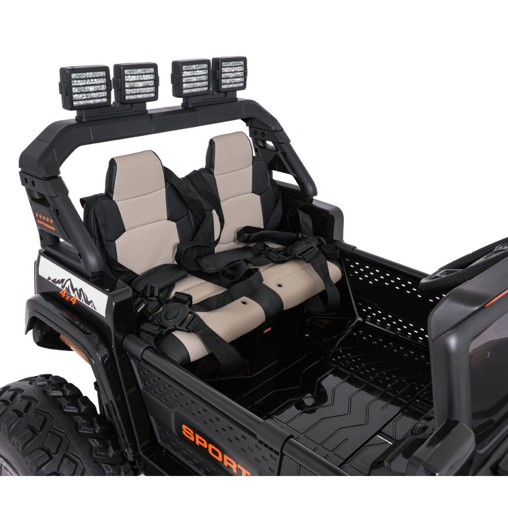 Elektromobilis Extreme Sport 4x4, kintamo dydžio, Black-Elektromobiliai vaikams, Visureigiai-e-vaikas