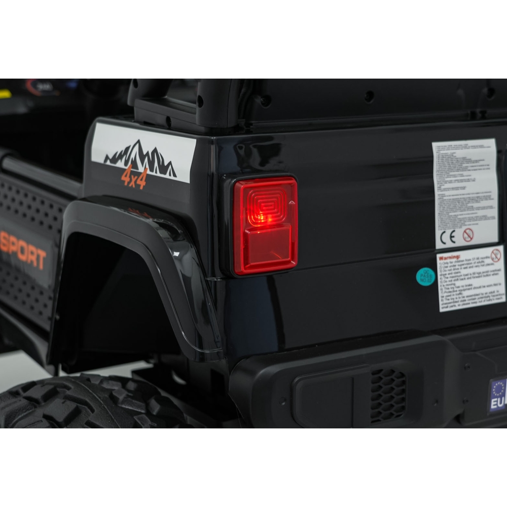 Elektromobilis Extreme Sport 4x4, kintamo dydžio, Black-Elektromobiliai vaikams, Visureigiai-e-vaikas