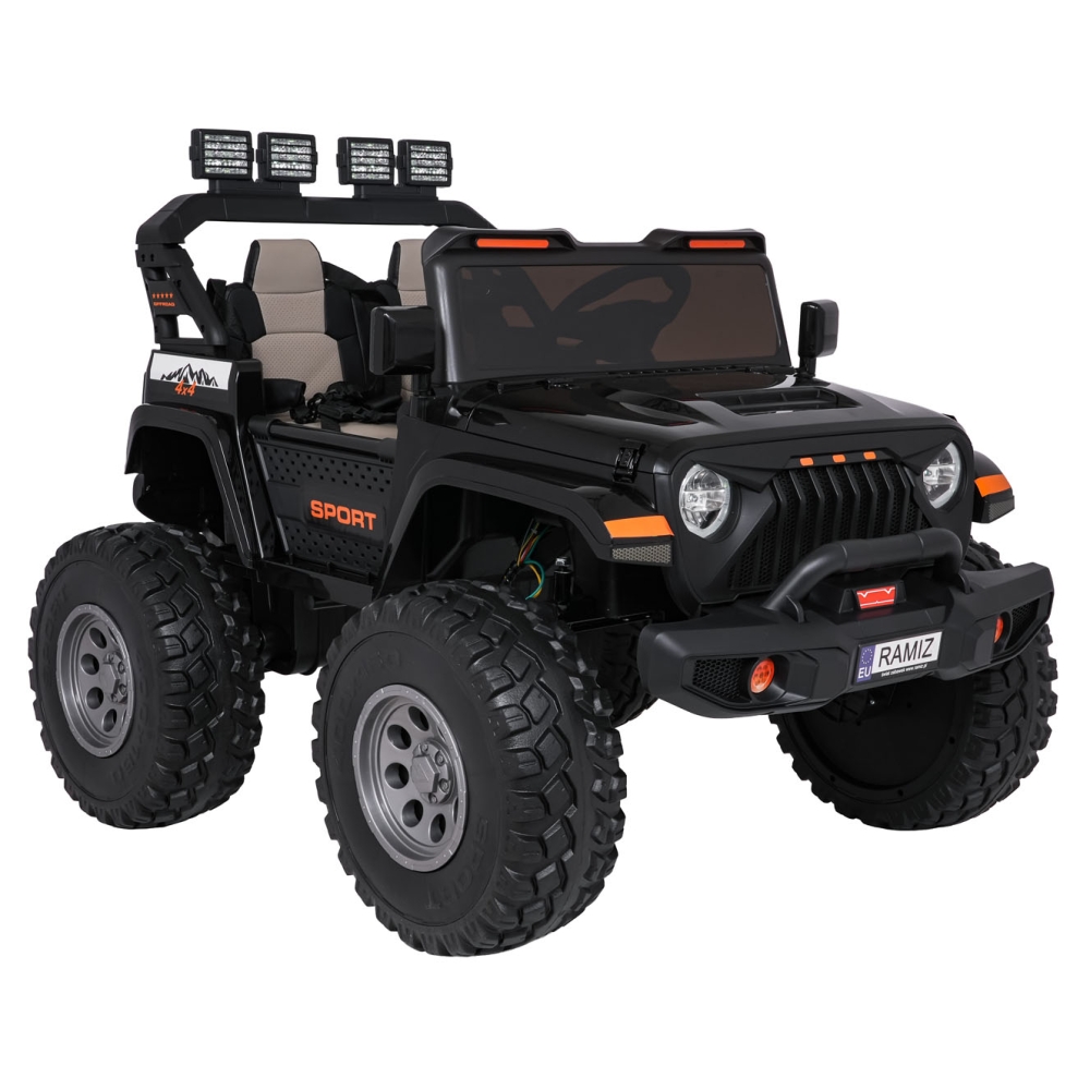Elektromobilis Extreme Sport 4x4, kintamo dydžio, Black-Elektromobiliai vaikams, Visureigiai-e-vaikas