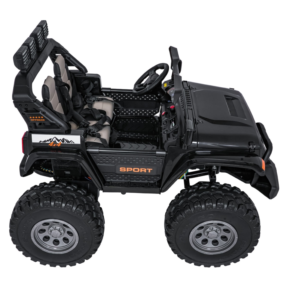 Elektromobilis Extreme Sport 4x4, kintamo dydžio, Black-Elektromobiliai vaikams, Visureigiai-e-vaikas