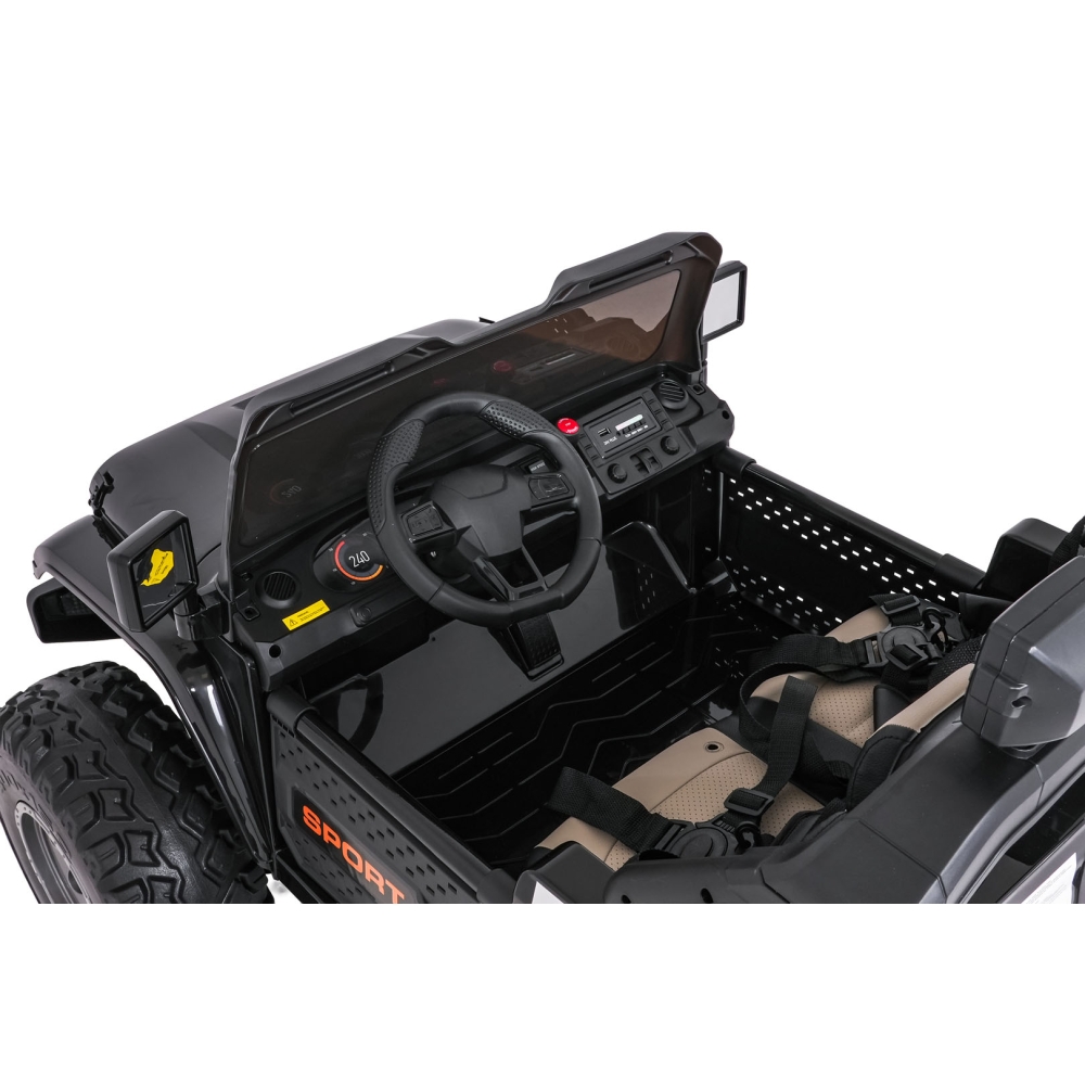 Elektromobilis Extreme Sport 4x4, kintamo dydžio, Black-Elektromobiliai vaikams, Visureigiai-e-vaikas