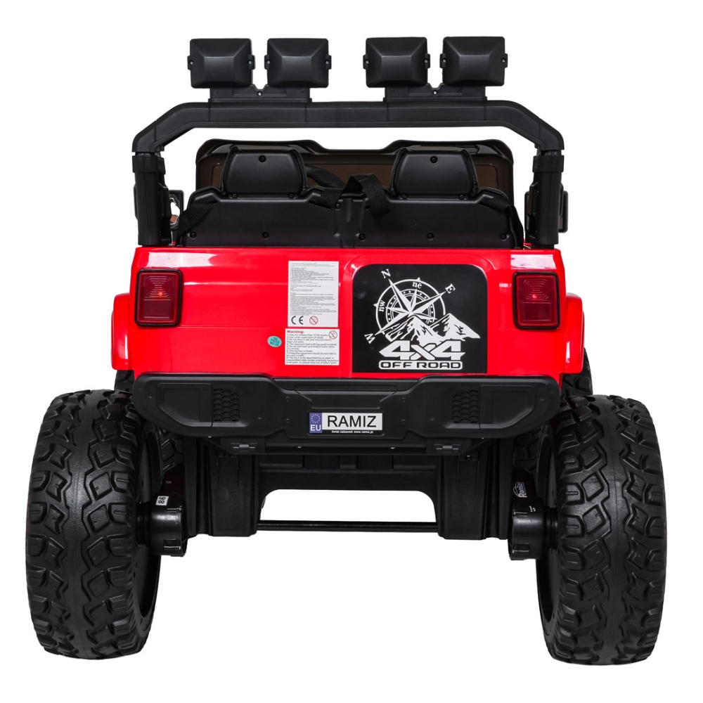 Elektromobilis Extreme Sport 4x4, kintamo dydžio, Red-Elektromobiliai vaikams, Visureigiai-e-vaikas