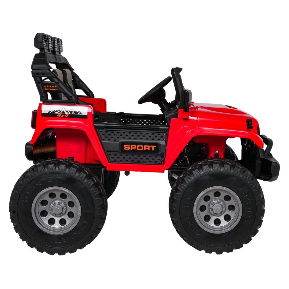 Elektromobilis Extreme Sport 4x4, kintamo dydžio, Red-Elektromobiliai vaikams, Visureigiai-e-vaikas