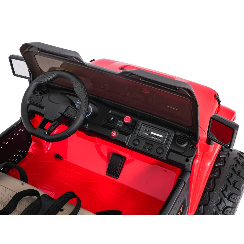 Elektromobilis Extreme Sport 4x4, kintamo dydžio, Red-Elektromobiliai vaikams, Visureigiai-e-vaikas