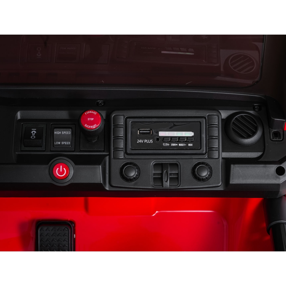 Elektromobilis Extreme Sport 4x4, kintamo dydžio, Red-Elektromobiliai vaikams, Visureigiai-e-vaikas