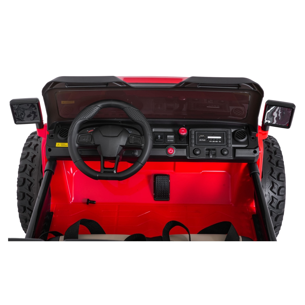 Elektromobilis Extreme Sport 4x4, kintamo dydžio, Red-Elektromobiliai vaikams, Visureigiai-e-vaikas