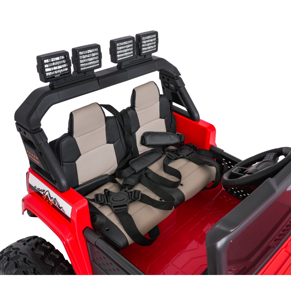 Elektromobilis Extreme Sport 4x4, kintamo dydžio, Red-Elektromobiliai vaikams, Visureigiai-e-vaikas