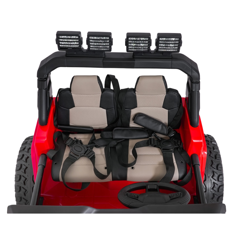 Elektromobilis Extreme Sport 4x4, kintamo dydžio, Red-Elektromobiliai vaikams, Visureigiai-e-vaikas