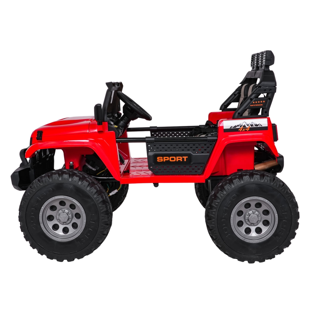 Elektromobilis Extreme Sport 4x4, kintamo dydžio, Red-Elektromobiliai vaikams, Visureigiai-e-vaikas
