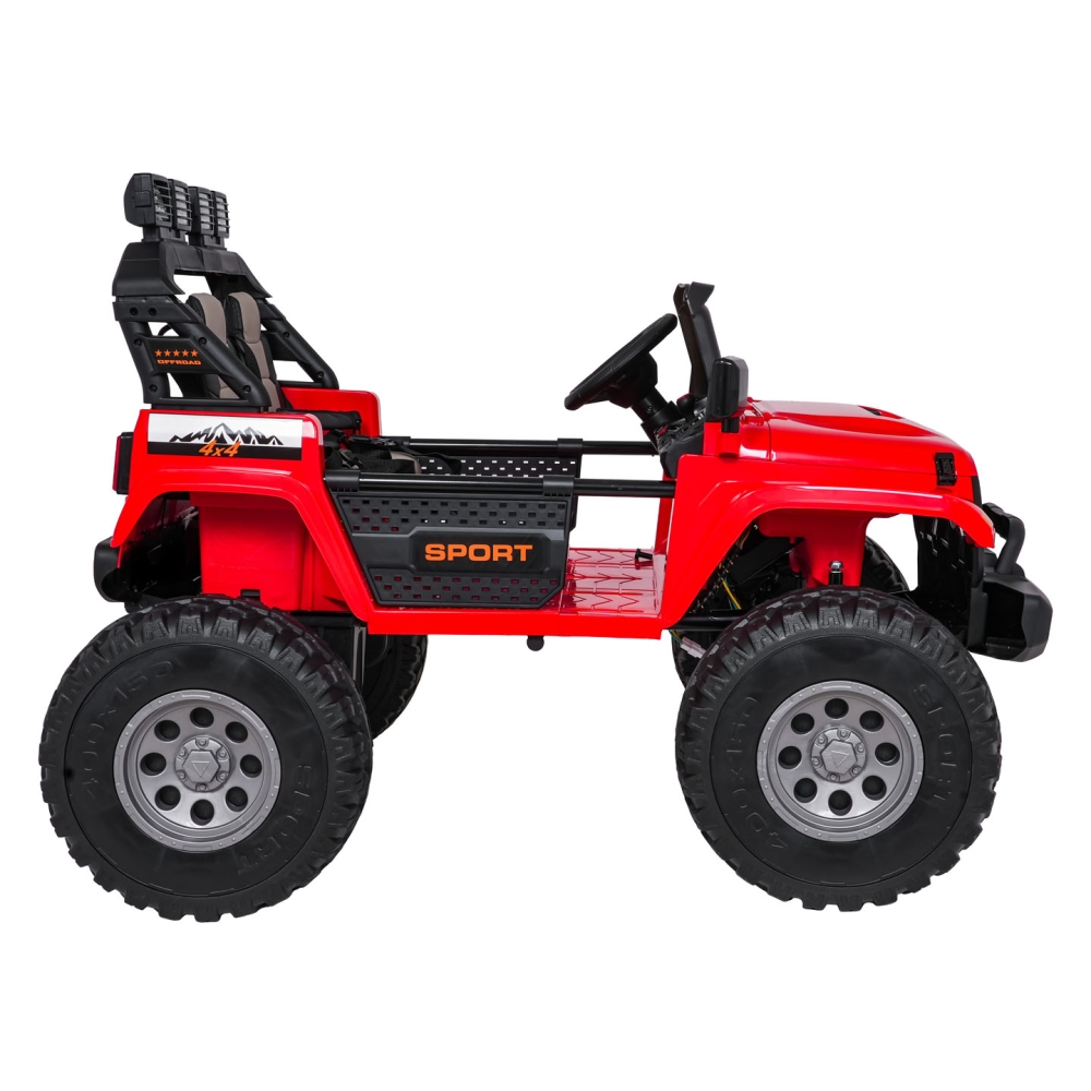 Elektromobilis Extreme Sport 4x4, kintamo dydžio, Red-Elektromobiliai vaikams, Visureigiai-e-vaikas
