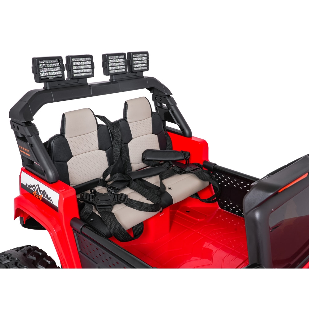 Elektromobilis Extreme Sport 4x4, kintamo dydžio, Red-Elektromobiliai vaikams, Visureigiai-e-vaikas