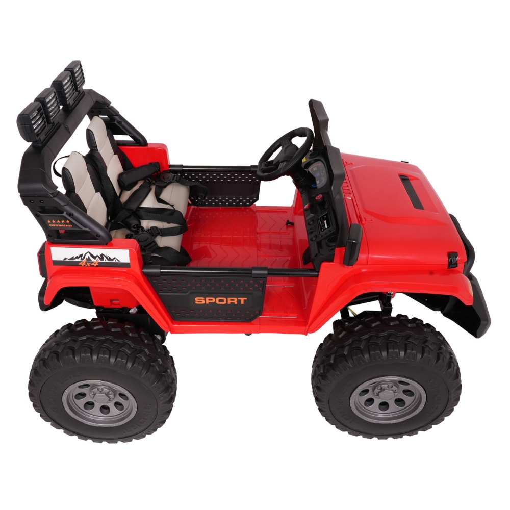 Elektromobilis Extreme Sport 4x4, kintamo dydžio, Red-Elektromobiliai vaikams, Visureigiai-e-vaikas