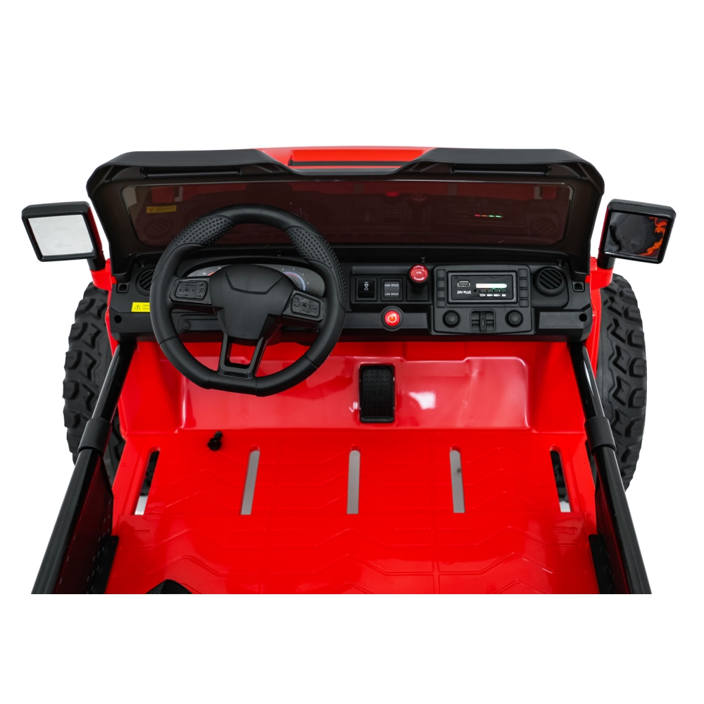Elektromobilis Extreme Sport 4x4, kintamo dydžio, Red-Elektromobiliai vaikams, Visureigiai-e-vaikas