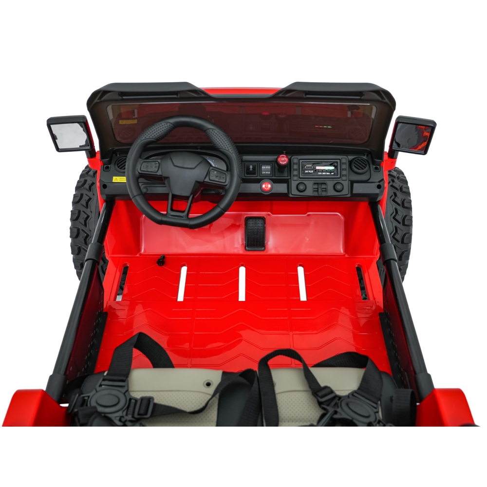 Elektromobilis Extreme Sport 4x4, kintamo dydžio, Red-Elektromobiliai vaikams, Visureigiai-e-vaikas