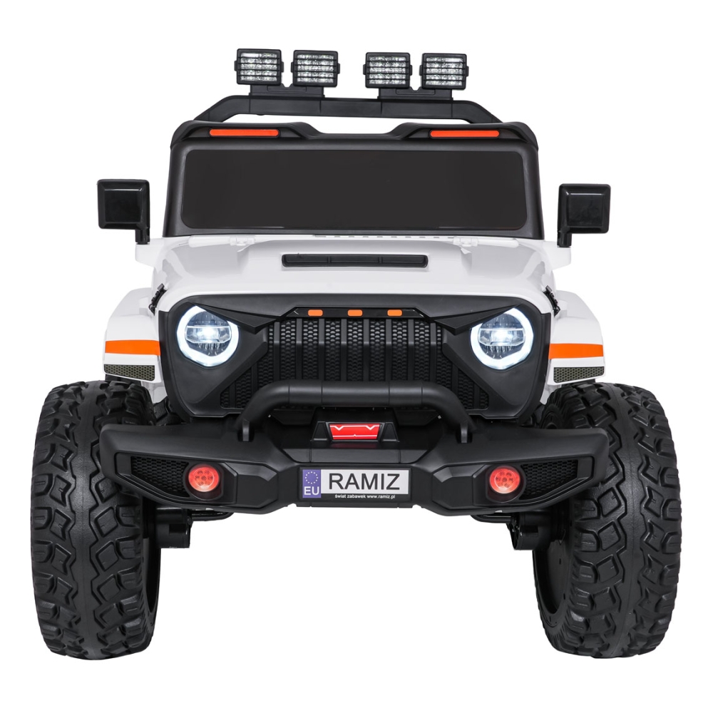 Elektromobilis Extreme Sport 4x4, kintamo dydžio, White-Elektromobiliai vaikams, Visureigiai-e-vaikas