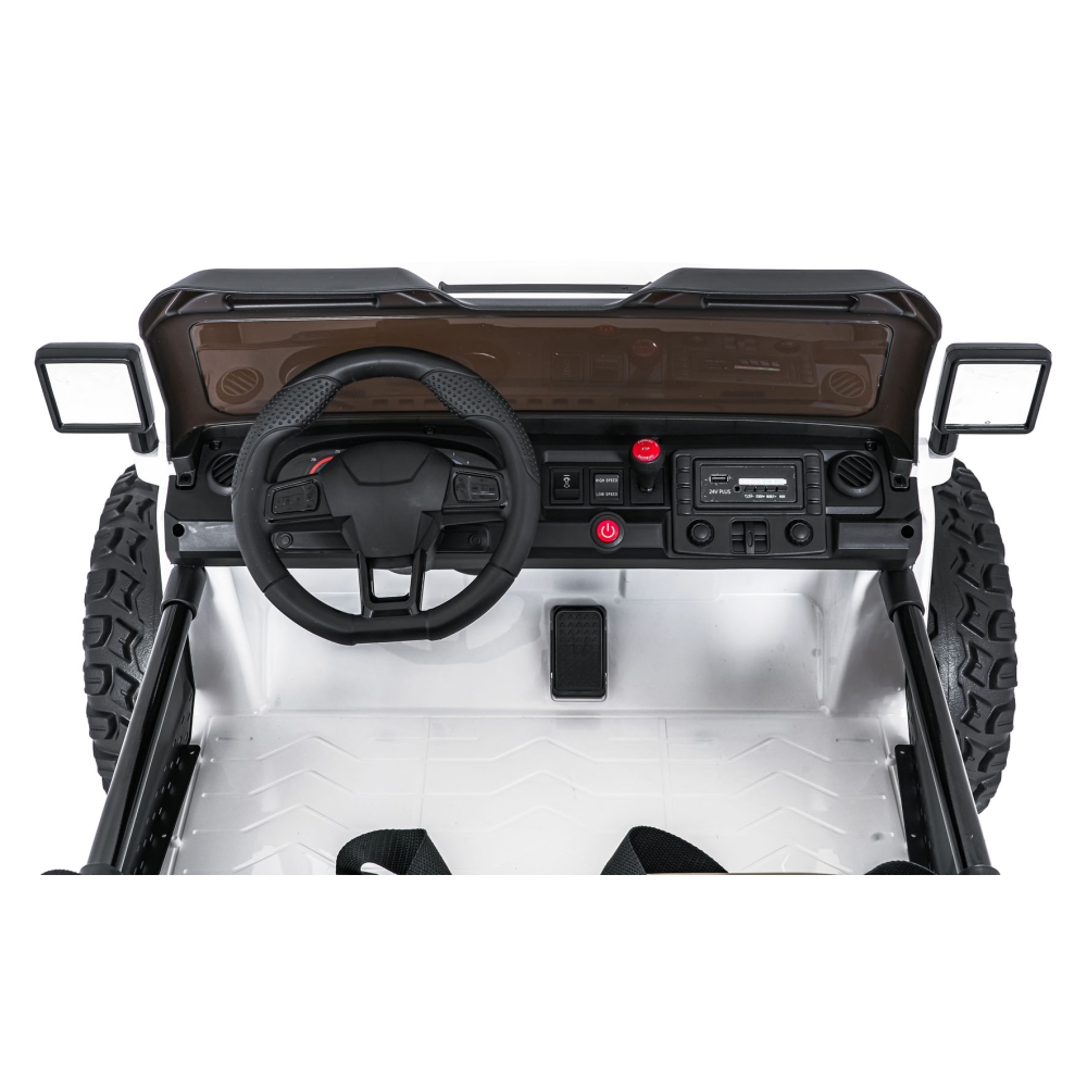Elektromobilis Extreme Sport 4x4, kintamo dydžio, White-Elektromobiliai vaikams, Visureigiai-e-vaikas