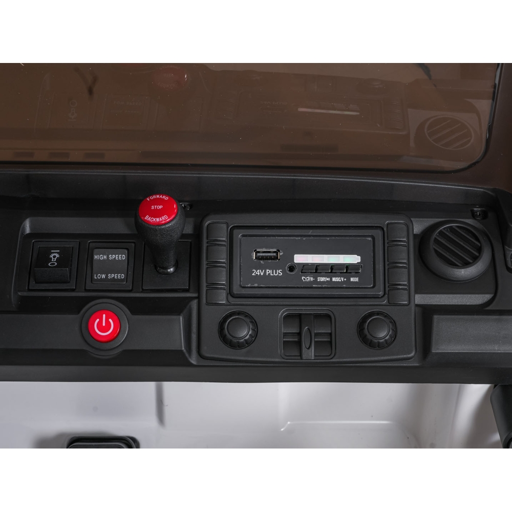 Elektromobilis Extreme Sport 4x4, kintamo dydžio, White-Elektromobiliai vaikams, Visureigiai-e-vaikas