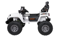 Elektromobilis Extreme Sport 4x4, kintamo dydžio, White-Elektromobiliai vaikams, Visureigiai-e-vaikas