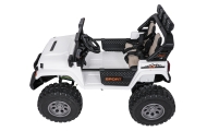 Elektromobilis Extreme Sport 4x4, kintamo dydžio, White-Elektromobiliai vaikams, Visureigiai-e-vaikas