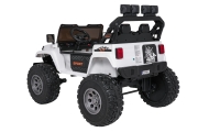 Elektromobilis Extreme Sport 4x4, kintamo dydžio, White-Elektromobiliai vaikams, Visureigiai-e-vaikas