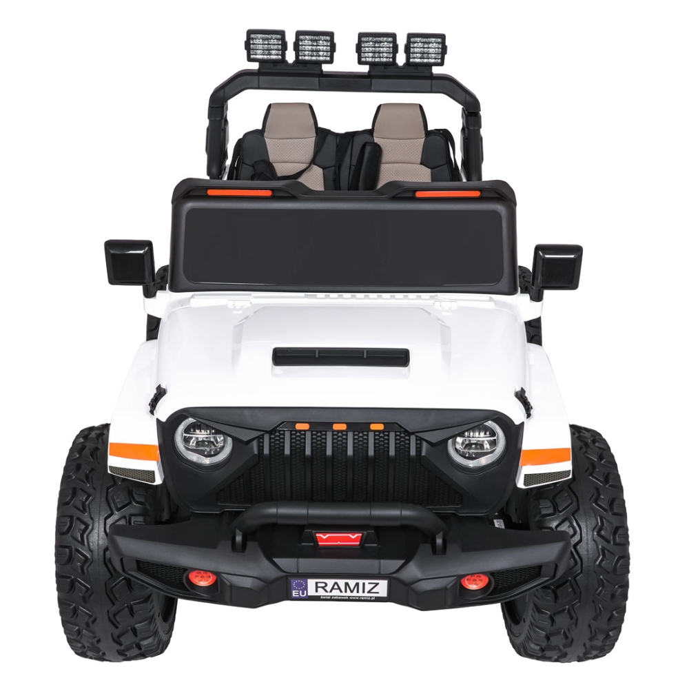 Elektromobilis Extreme Sport 4x4, kintamo dydžio, White-Elektromobiliai vaikams, Visureigiai-e-vaikas