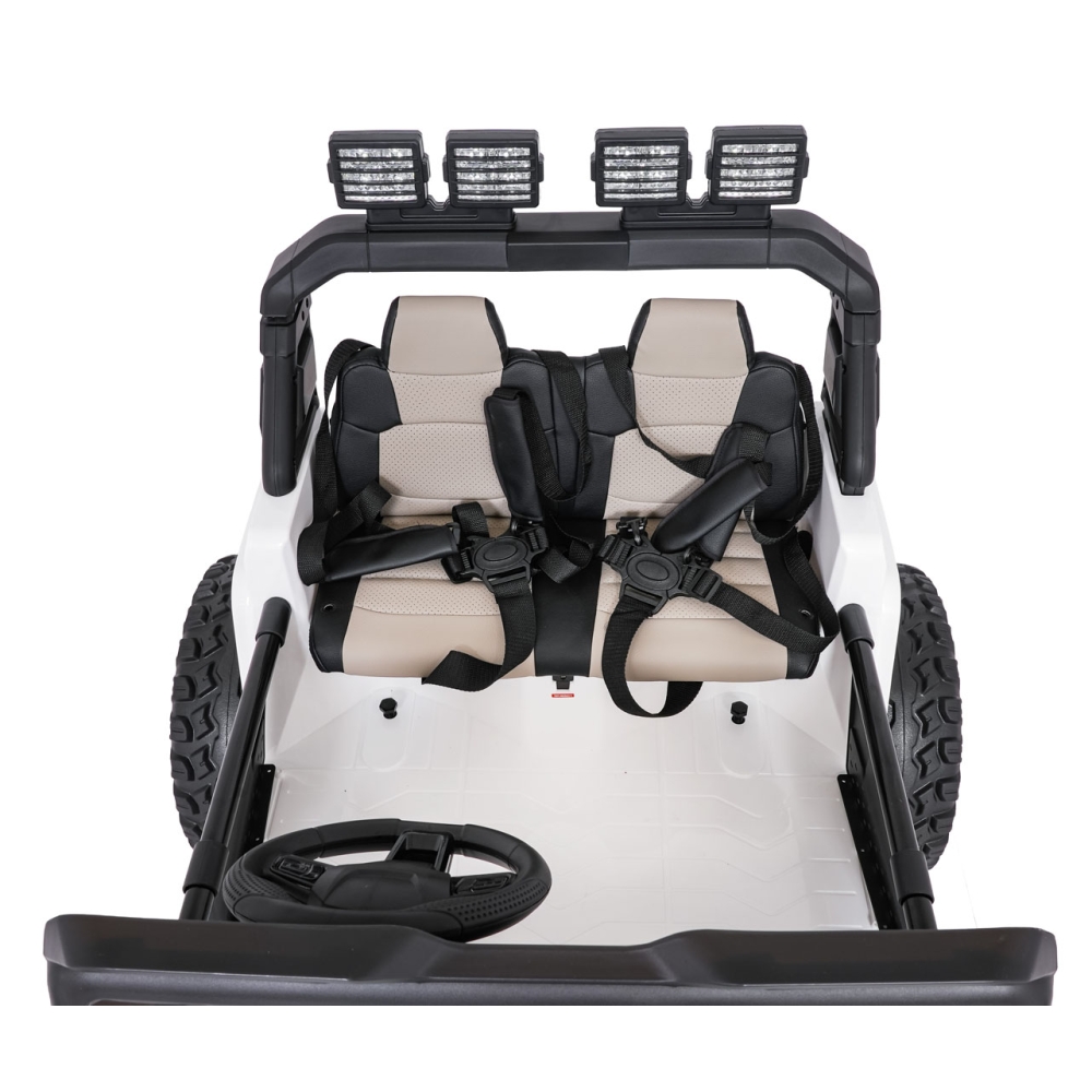 Elektromobilis Extreme Sport 4x4, kintamo dydžio, White-Elektromobiliai vaikams, Visureigiai-e-vaikas