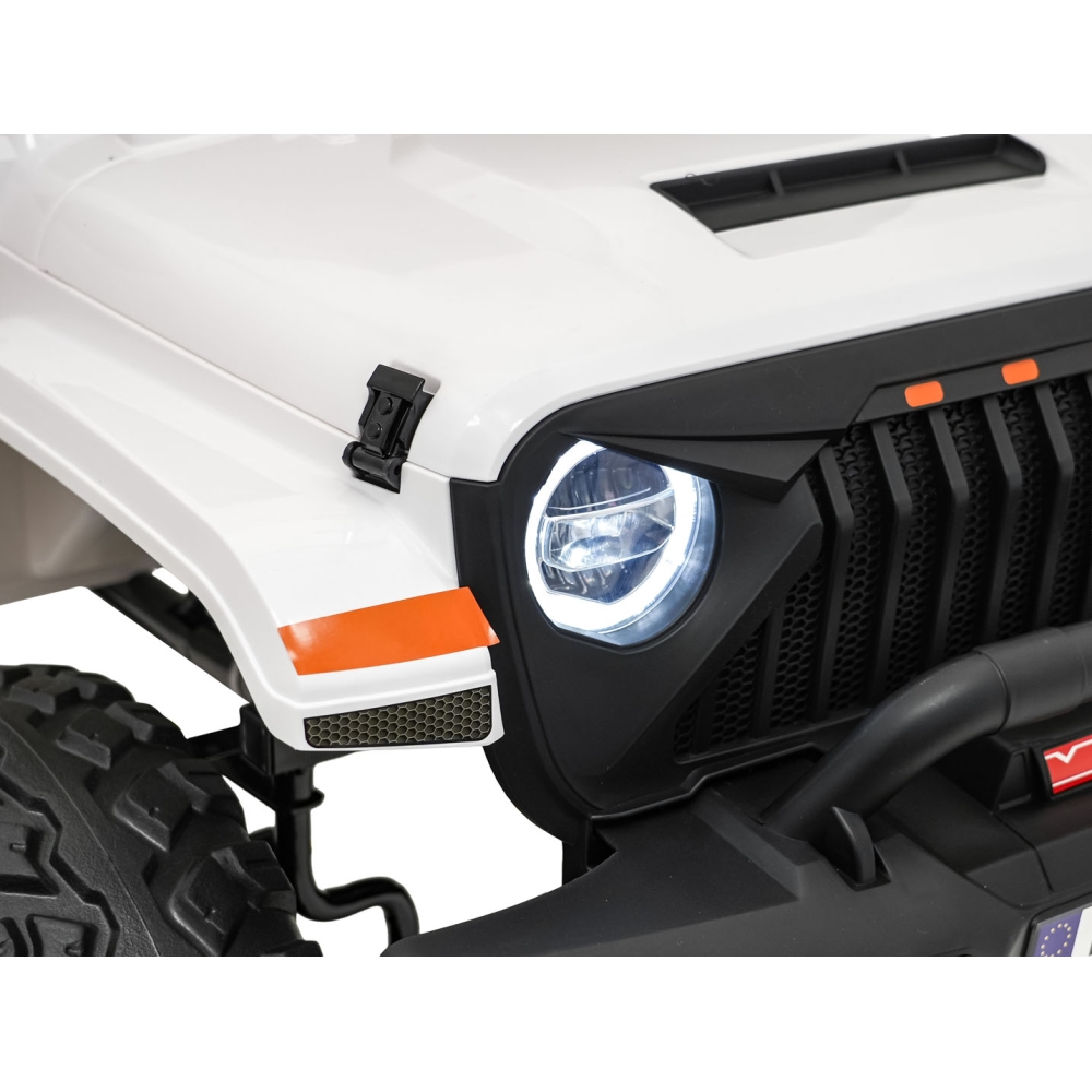 Elektromobilis Extreme Sport 4x4, kintamo dydžio, White-Elektromobiliai vaikams, Visureigiai-e-vaikas