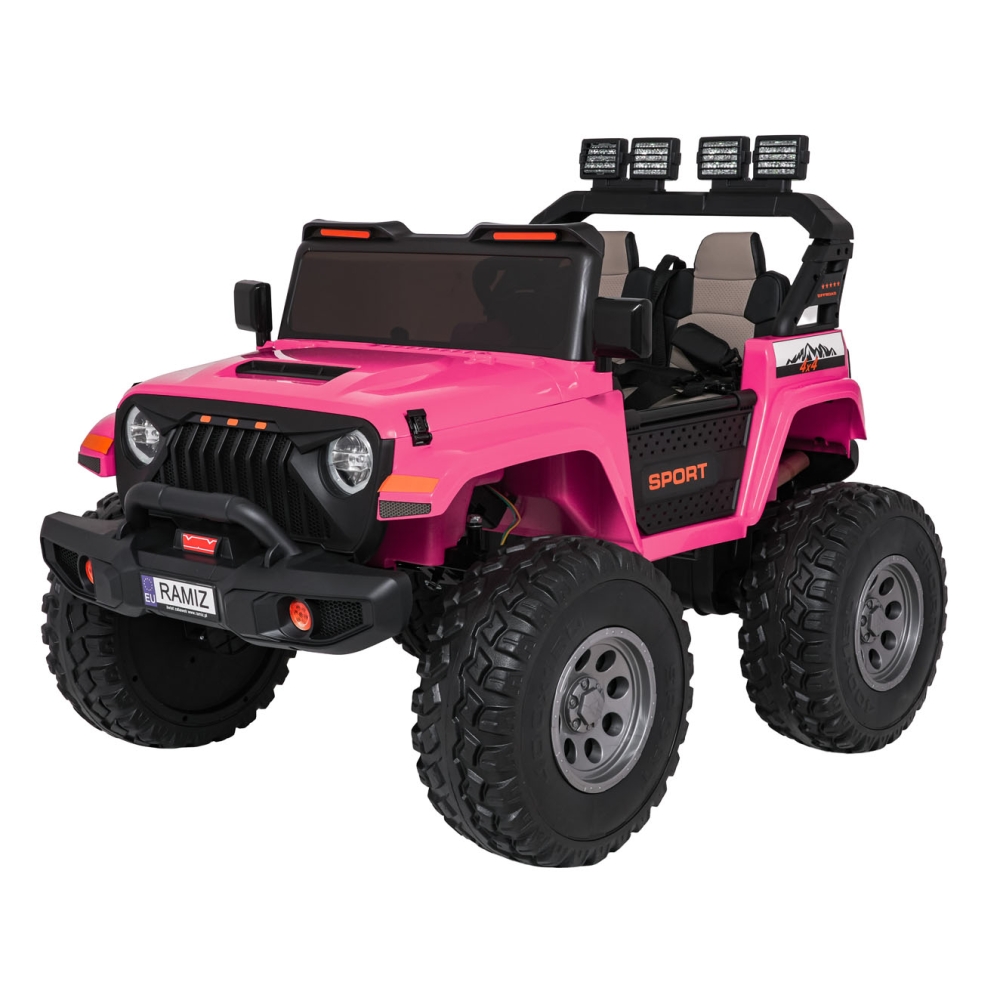 Elektromobilis Extreme Sport 4x4, kintamo dydžio, Pink-Elektromobiliai vaikams, Visureigiai-e-vaikas