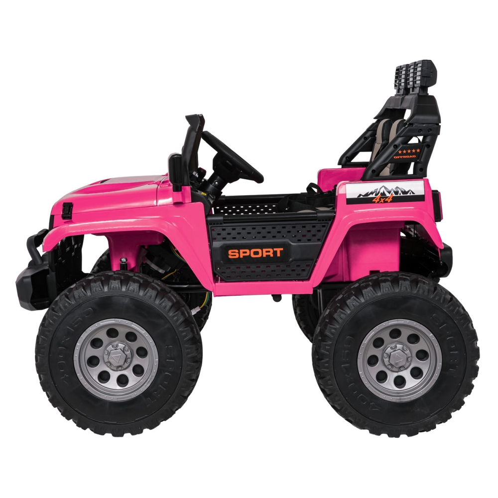 Elektromobilis Extreme Sport 4x4, kintamo dydžio, Pink-Elektromobiliai vaikams, Visureigiai-e-vaikas