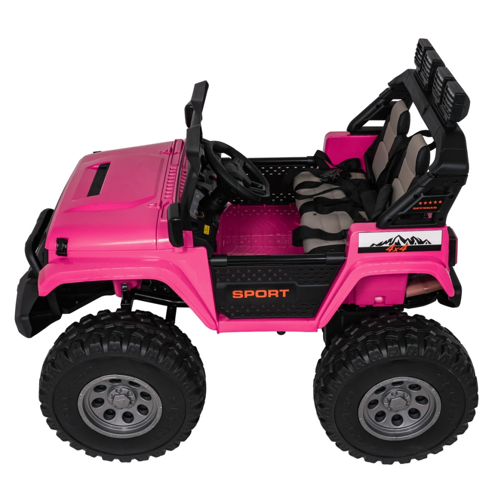 Elektromobilis Extreme Sport 4x4, kintamo dydžio, Pink-Elektromobiliai vaikams, Visureigiai-e-vaikas