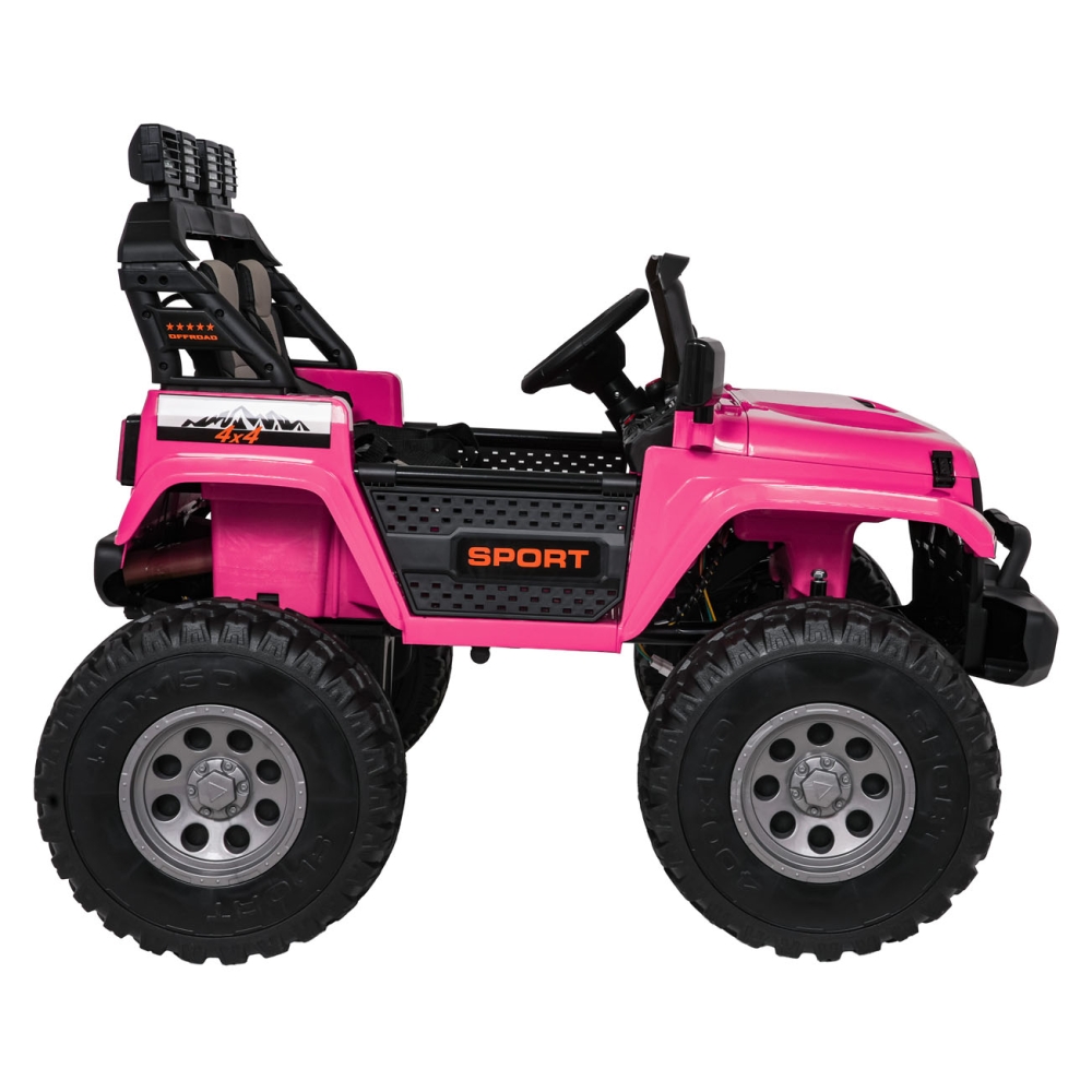 Elektromobilis Extreme Sport 4x4, kintamo dydžio, Pink-Elektromobiliai vaikams, Visureigiai-e-vaikas