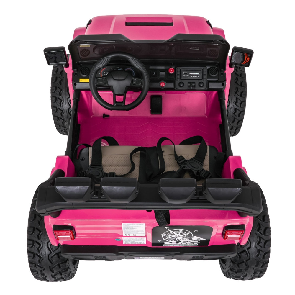Elektromobilis Extreme Sport 4x4, kintamo dydžio, Pink-Elektromobiliai vaikams, Visureigiai-e-vaikas