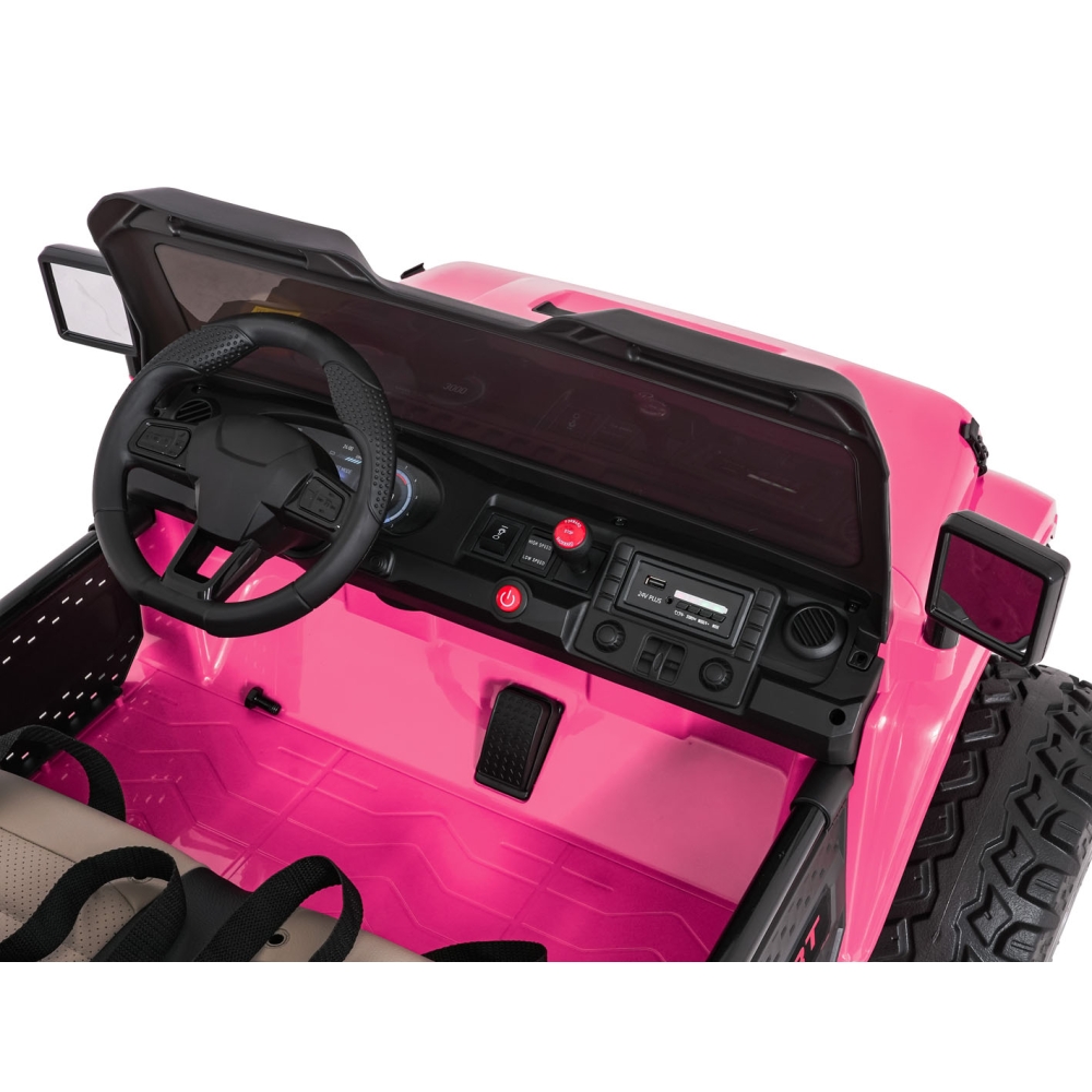 Elektromobilis Extreme Sport 4x4, kintamo dydžio, Pink-Elektromobiliai vaikams, Visureigiai-e-vaikas