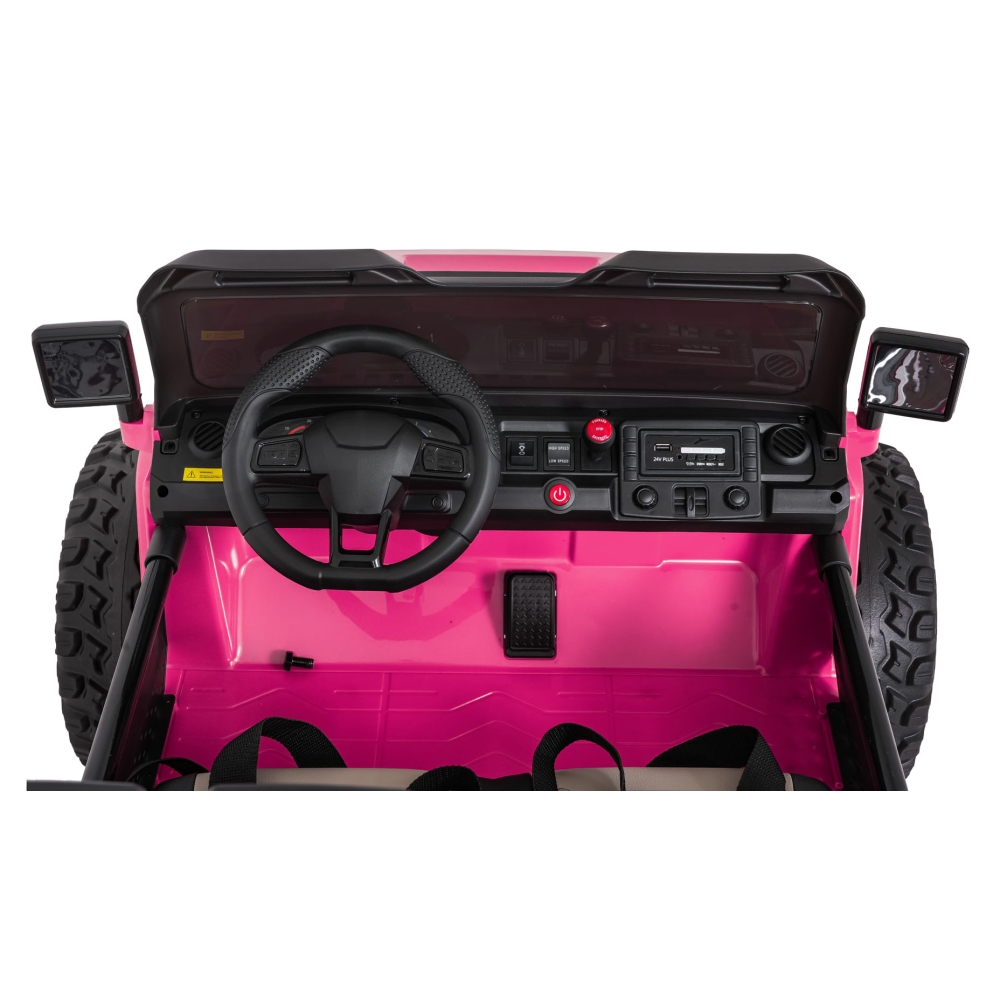 Elektromobilis Extreme Sport 4x4, kintamo dydžio, Pink-Elektromobiliai vaikams, Visureigiai-e-vaikas