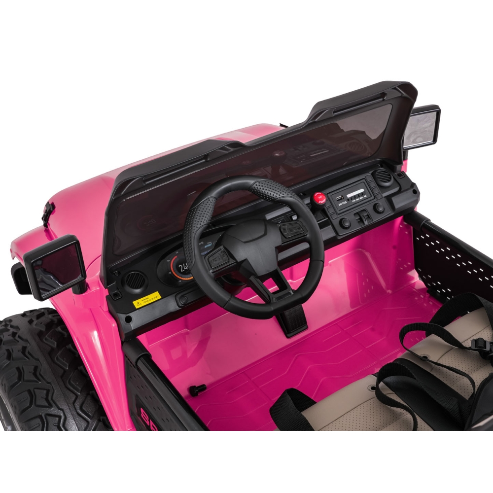 Elektromobilis Extreme Sport 4x4, kintamo dydžio, Pink-Elektromobiliai vaikams, Visureigiai-e-vaikas