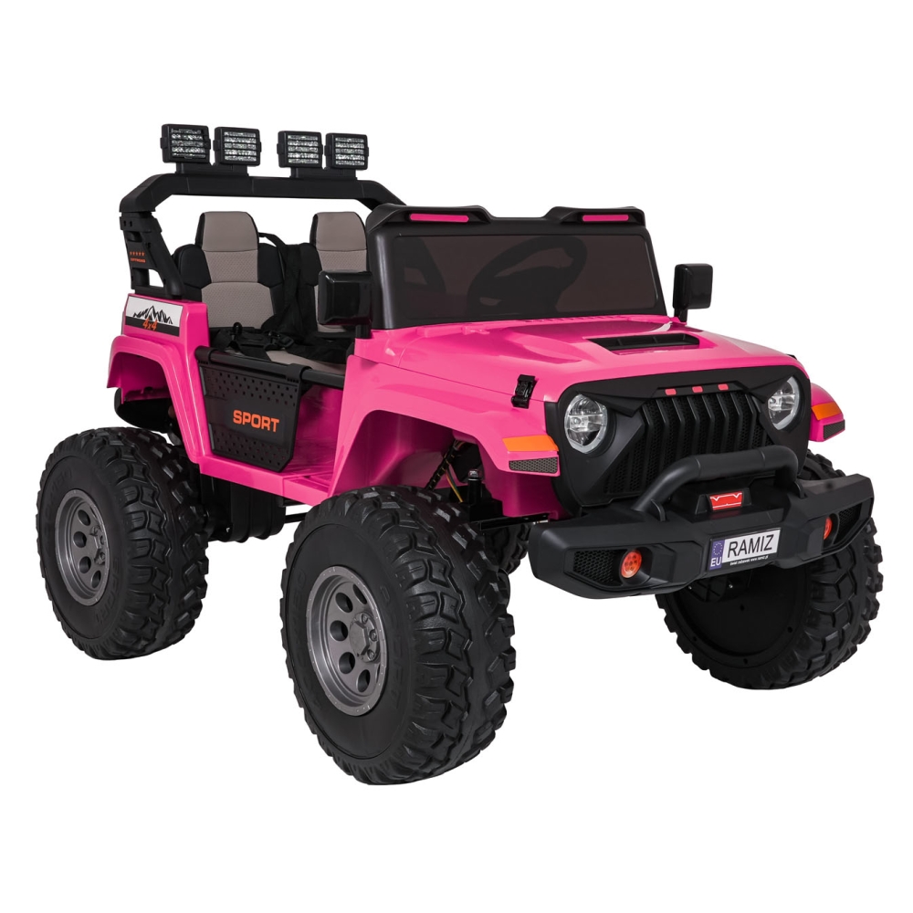Elektromobilis Extreme Sport 4x4, kintamo dydžio, Pink-Elektromobiliai vaikams, Visureigiai-e-vaikas