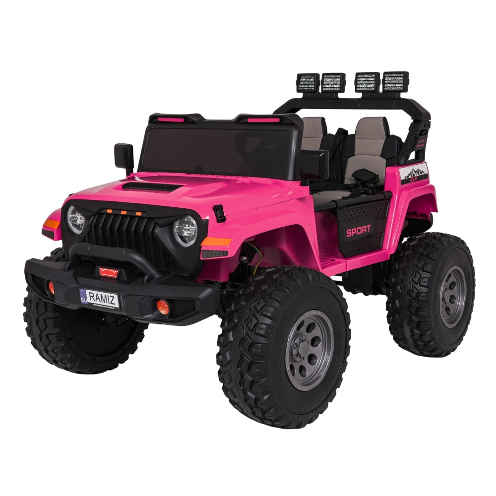 Elektromobilis Extreme Sport 4x4, kintamo dydžio, Pink-Elektromobiliai vaikams, Visureigiai-e-vaikas