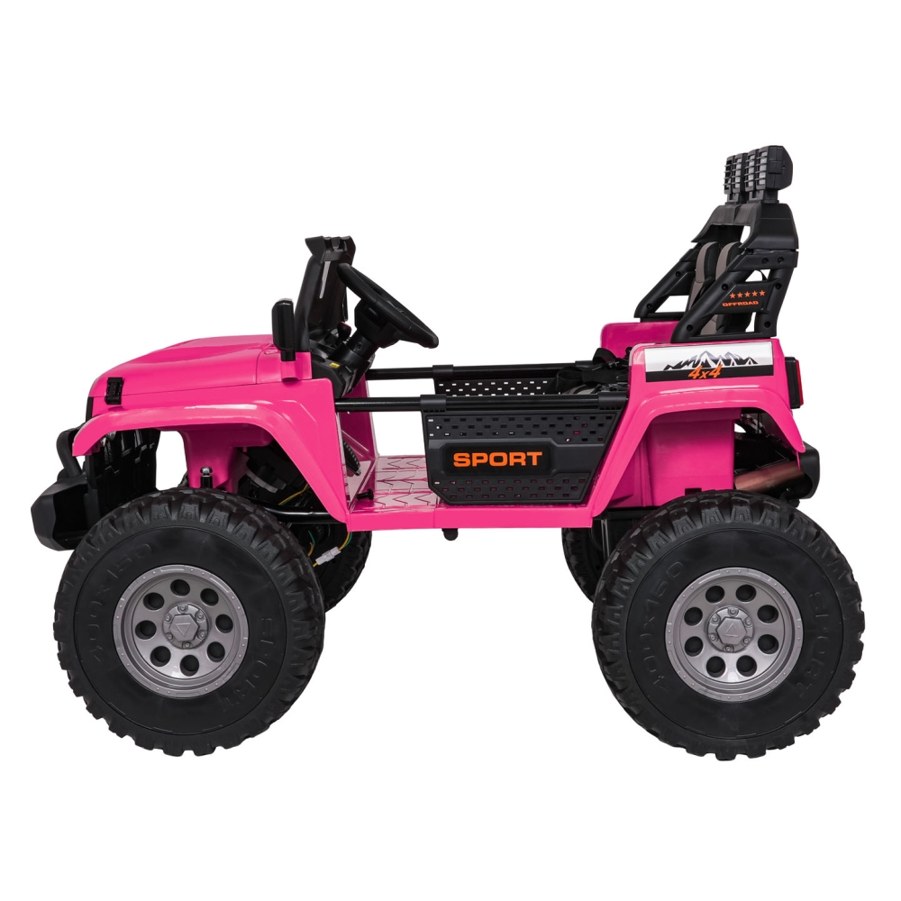 Elektromobilis Extreme Sport 4x4, kintamo dydžio, Pink-Elektromobiliai vaikams, Visureigiai-e-vaikas