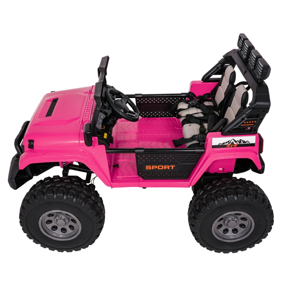 Elektromobilis Extreme Sport 4x4, kintamo dydžio, Pink-Elektromobiliai vaikams, Visureigiai-e-vaikas