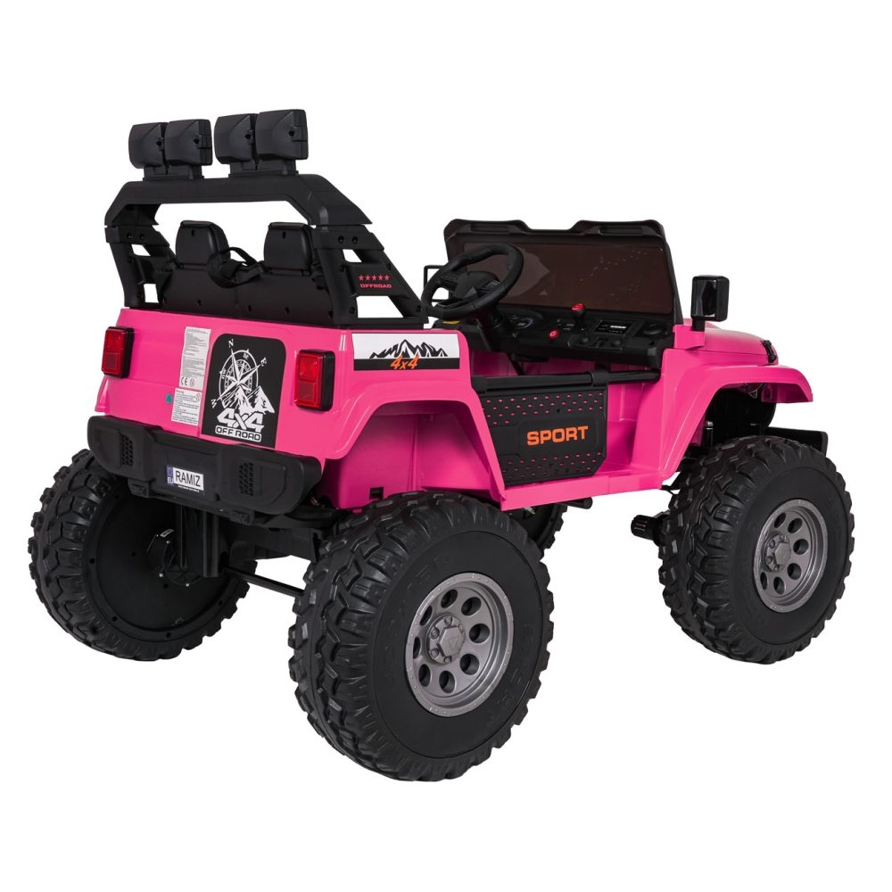 Elektromobilis Extreme Sport 4x4, kintamo dydžio, Pink-Elektromobiliai vaikams, Visureigiai-e-vaikas