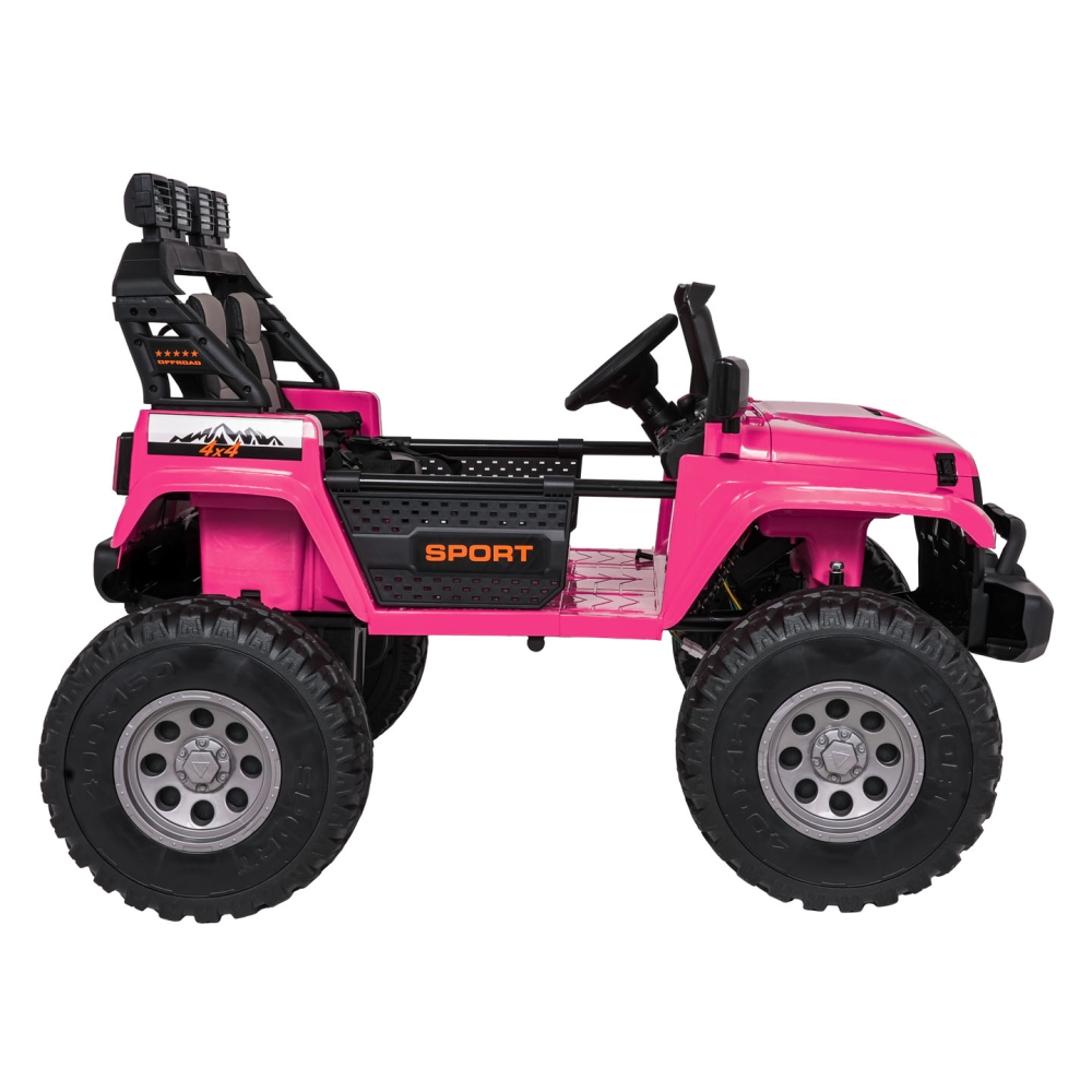 Elektromobilis Extreme Sport 4x4, kintamo dydžio, Pink-Elektromobiliai vaikams, Visureigiai-e-vaikas