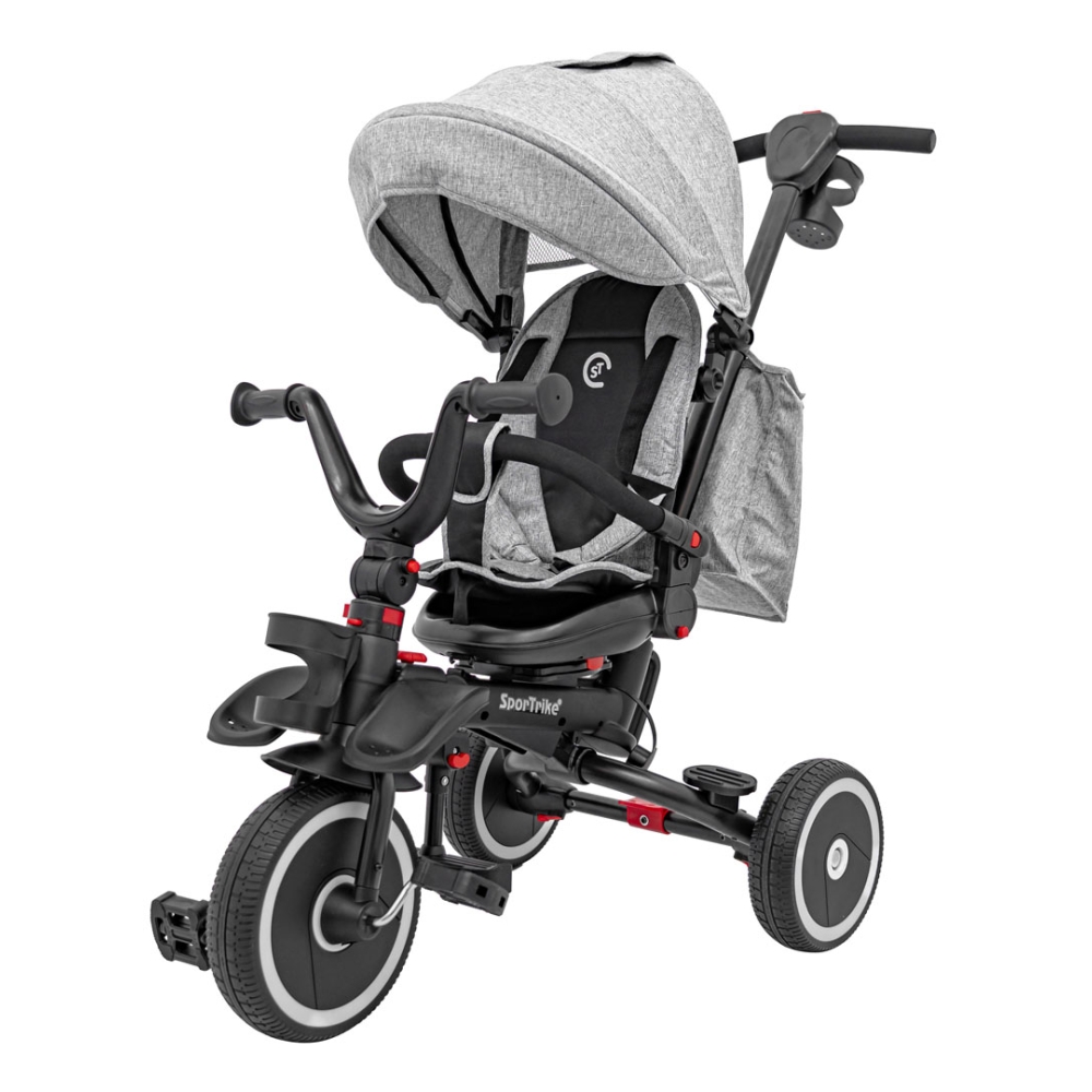 RIDER triratis pilkas SPORTRIKE-Judėjimui, Triratukai vaikams-e-vaikas