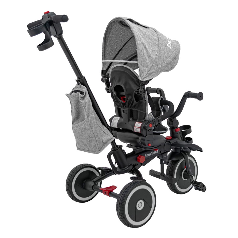 RIDER triratis pilkas SPORTRIKE-Judėjimui, Triratukai vaikams-e-vaikas