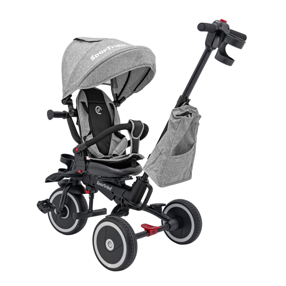 RIDER triratis pilkas SPORTRIKE-Judėjimui, Triratukai vaikams-e-vaikas